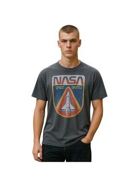 NASA Fifth Sun Tee Shirt Gray Size XL Space Retro Sci-Fi Science Nerd Academia